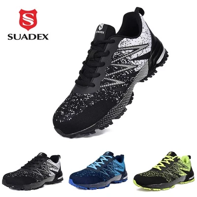 SUADEX Herren Sicherheitsschuhe Leicht Mit Stahlkappe Arbeitsschuhe Sportliche Sneaker