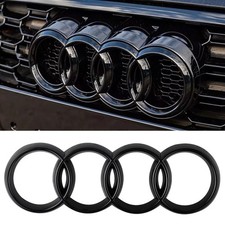Audi 4 Ringe Emblem Abdeckung Kühlergrill He...