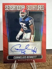 2025 Panini Prizm Black Cornelius Bennett Sensational Signatures Red Auto 88/99
