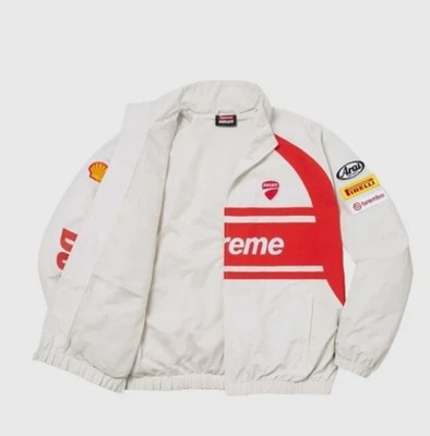 Supreme x Ducati Track Jacket Light Grey 24SS | eBay