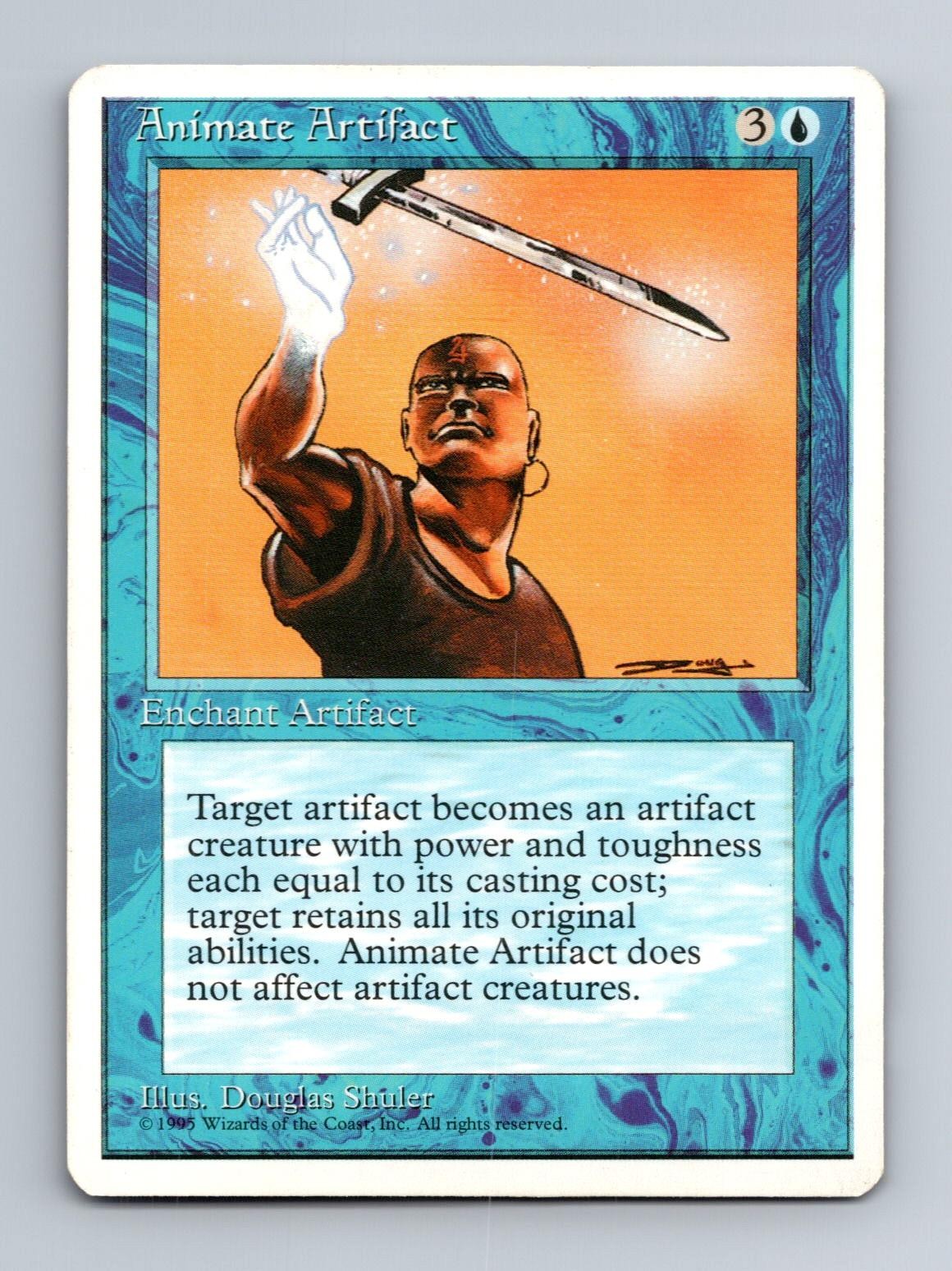 Animate Artifact Uncommon Fourth Edition Magic: The Gathering Lightly Played