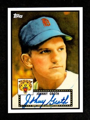 2011 Topps Lineage JOHNNY GROTH Detroit Tigers Outfielder Autograph RIP