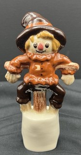 Pie Bird Vent Scarecrow Ceramic 5.75” Tall 1999 Only 175 Made Unsigned