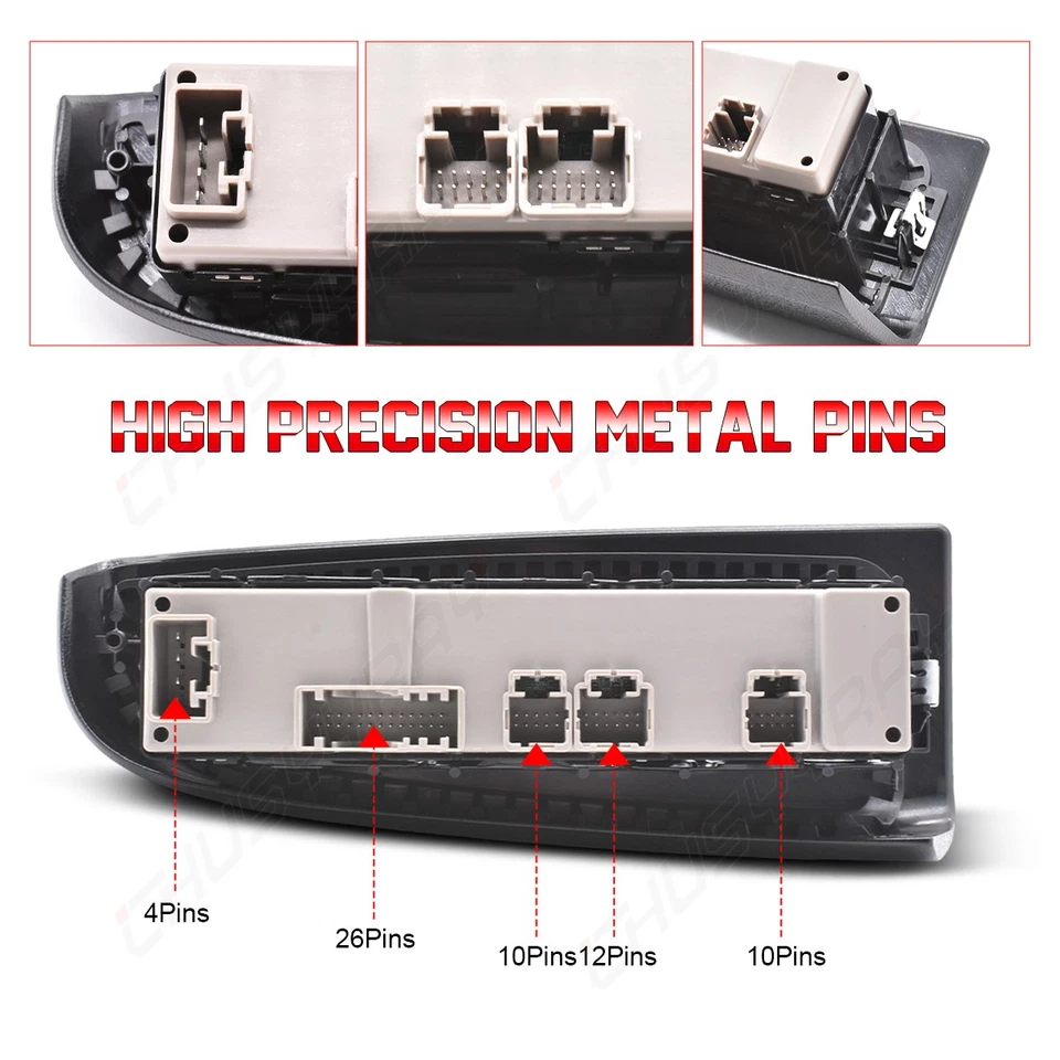 Interruptor de ventana eléctrica 15883320 para GMC Cadillac Chevrolet Silverado 2003-2007 Foto 3 de 4