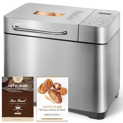 Brotbackautomat Maschinen 19 in 1, Edelstahl Brotbackautomat mit Nussautomat