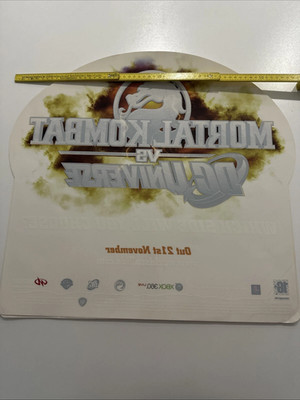 Mortal Kombat VS DC Universe Werbung Sticker Fensterbild Aufkleber Neu