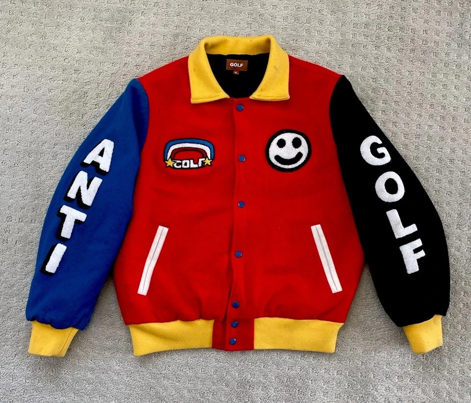 Zee Golf Wang–Style Varsity Jacket — Wool Body, Premium Embroidery - Image 3 of 3