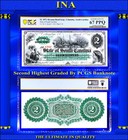 1872 South Carolina $2 US Obsolete Currency Note PCGS 67 PPQ 2nd Finest — photo 1