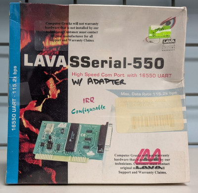 Lava Computers DSerial 550 Dual-Port RS-232 PCIe Controller Card P/N:DSERIAL-550