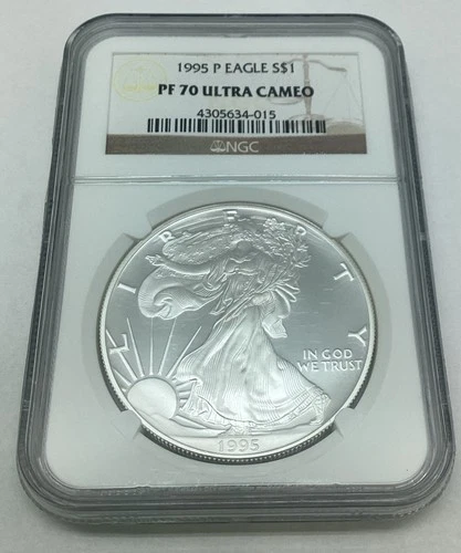 1995 P American Silver Eagle NGC PF 70 Ultra Cameo