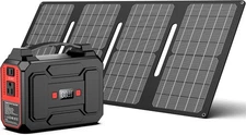 100W Camping Outdoor Portable Solar Generator Power Station with Solar Panel 40W