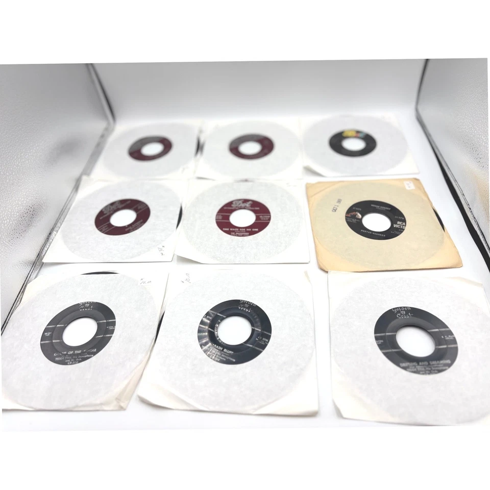 Lot of 44 Vintage 45 RPM Records-Mixed Music Genres-Collectible Vinyl xmas gift - Image 4 of 4