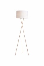 Art Deco Style Tripod Floor Lamp – Tall Indoor Light with Foot Switch