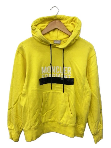 Felpa con cappuccio MONCLER S cotone giallo e109u8003750 usata