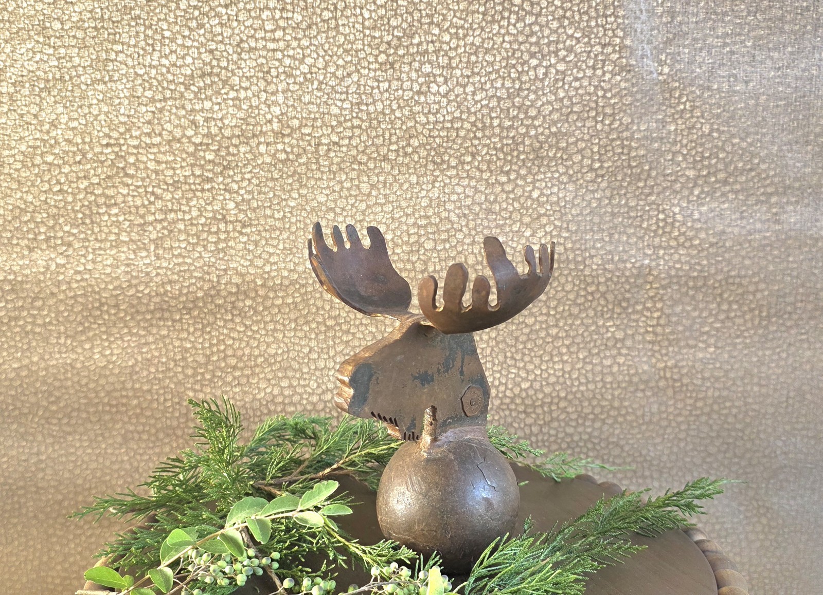 Jan Barboglio Rare And Unique Heavy Iron Moose Sculpture