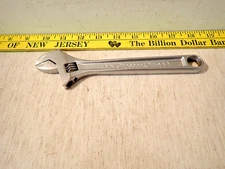 Vintage Crescent Crestoloy 8" adjustable Wrenchmade in USA