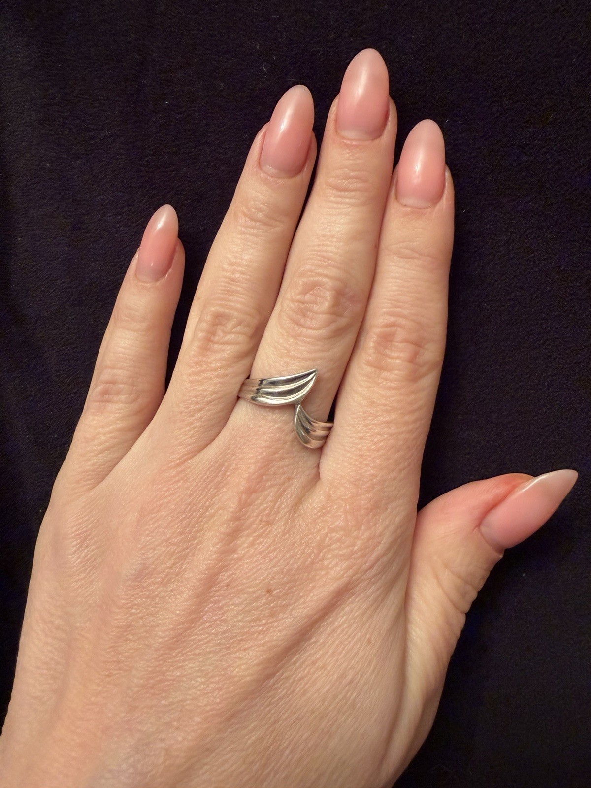 Stunning Sterling silver ring Uk size Q #38 image 2