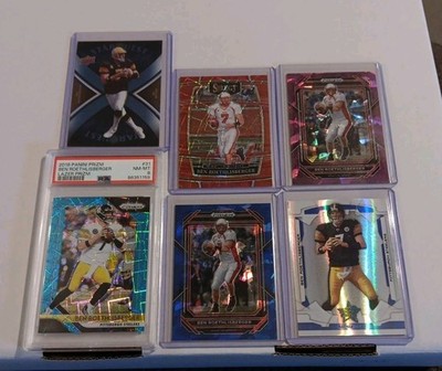 2018 Ben Roethlisberger Prizm Blue Lazer PSA-8 +5 More Cards Read Below