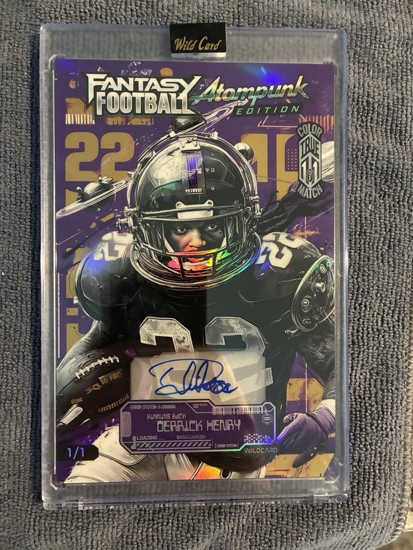 2026 WildCard Derrick Henry Auto True 1/1 Color Match Baltimore Ravens