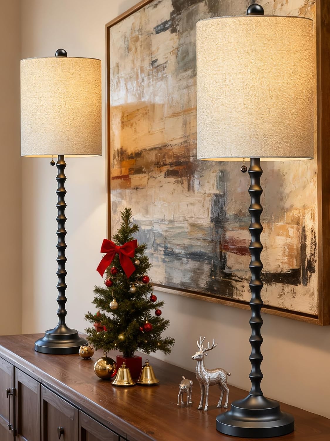 Buffet Lamps, Table Lamps Set of 2-30