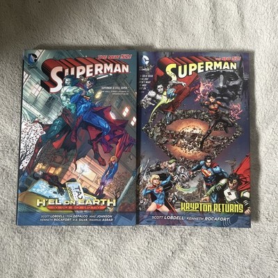 DC The New 52 HC Lot Superman Krypton Returns And H el On Earth Lobdell Defalco