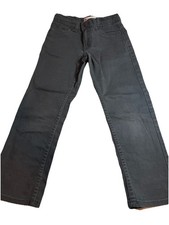Levi s 502 Jeans Boys Size 7 Black Regular Taper Fit Stretch Denim Pants Jeans