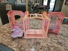 Mattel Barbie 2000 rosa portátil plegable Magi-Key casa de muñecas solo 2069-31