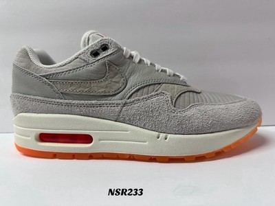 NIKE AIR MAX 1 PREMIUM SE LIGHT IRON ORE TOTAL ORANGE FQ8731-012 SIZE 6.5 NEW