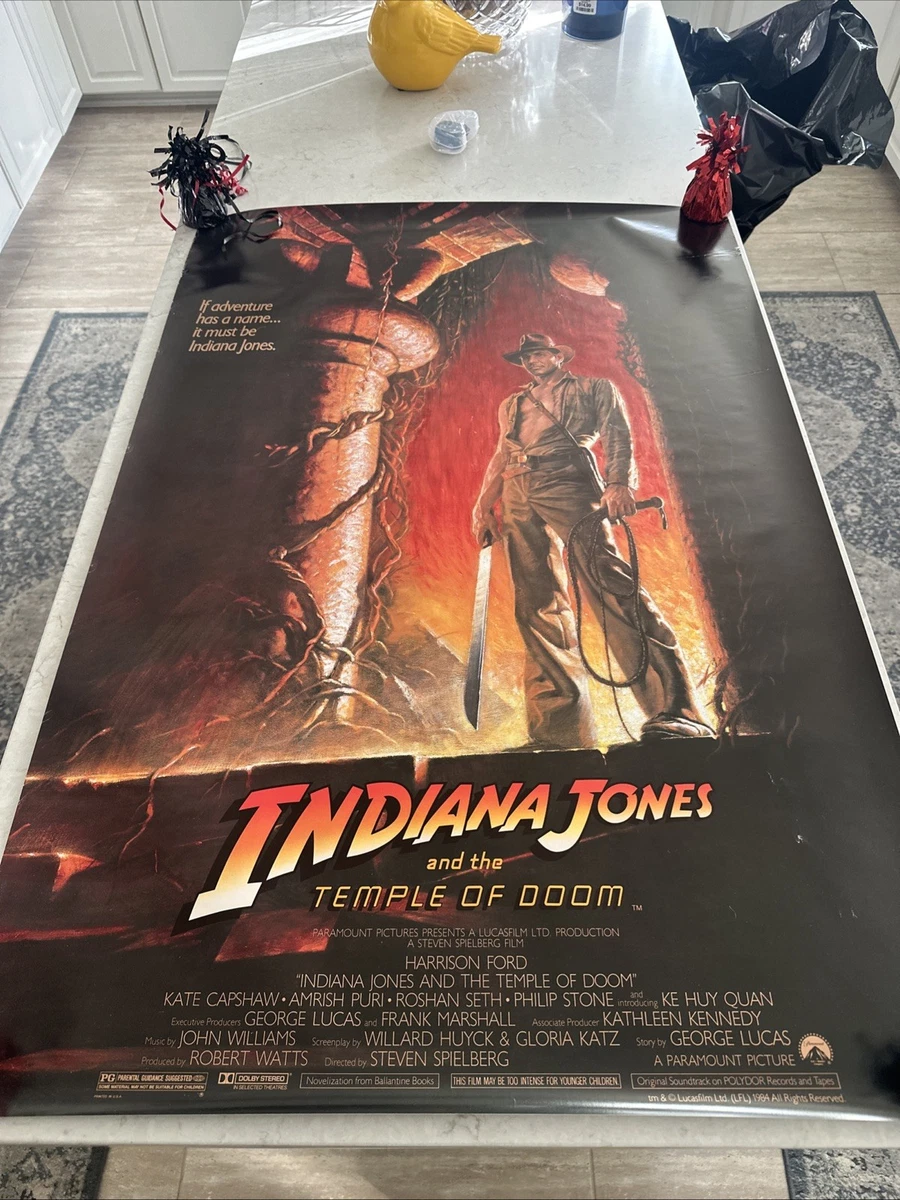 Indiana Jones Movie Poster Indiana Movie Memorabilia Original US