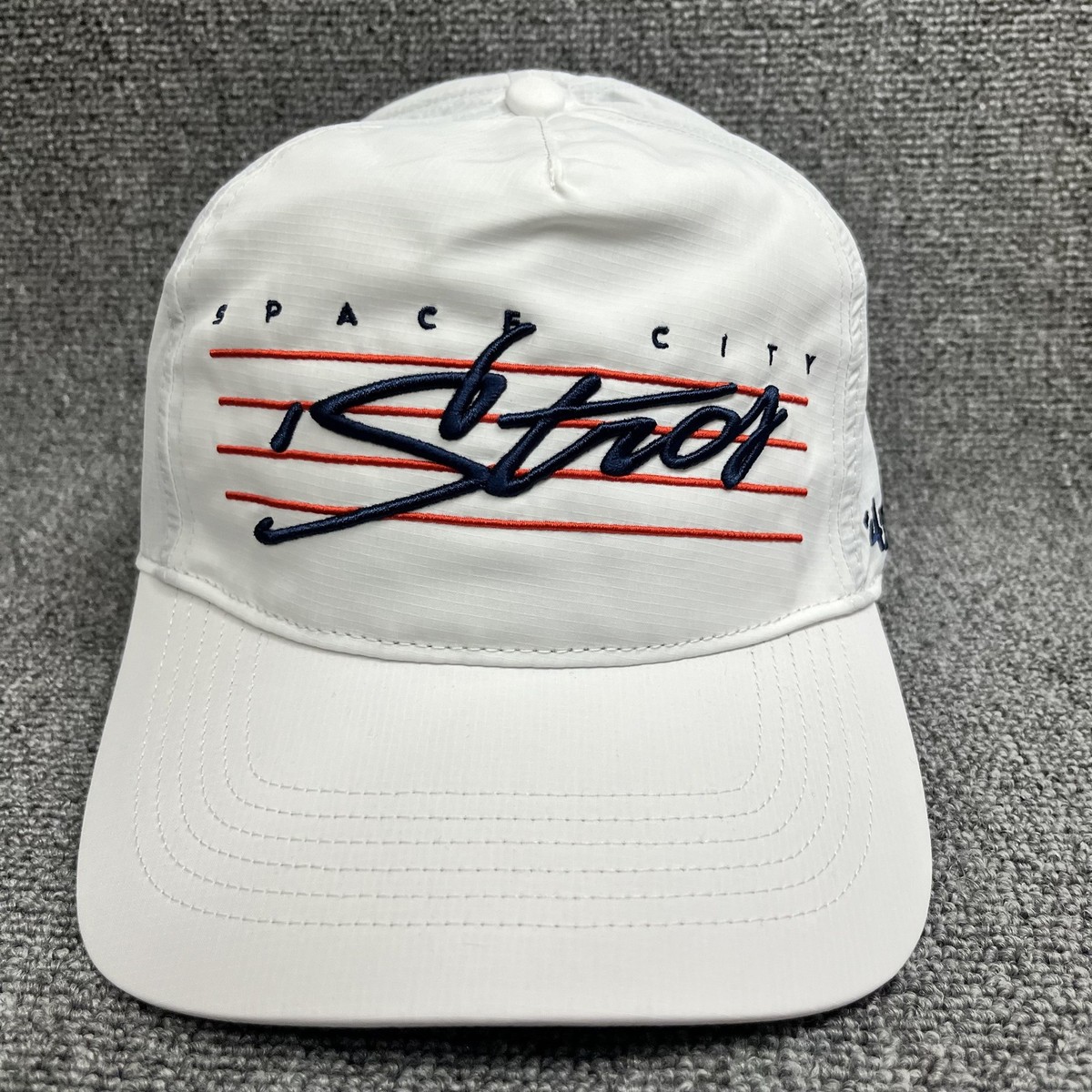 '47 Brand Houston Astros Space City Stros Snapback Hat White Ripstop Cap