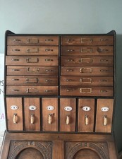 Vintage Wood & Metal Freestanding Chest of Drawers