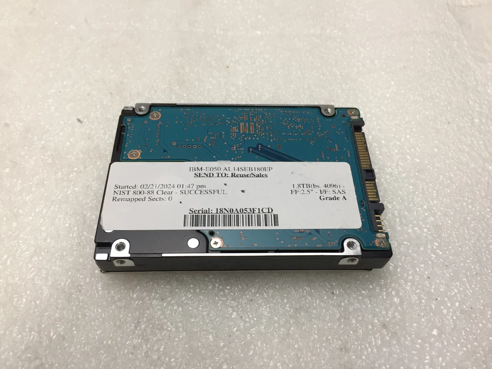 IBM AL14SEB18EP 1.8 TB 1800 GB 2.5" SAS Server Hard Disk Drive HDD Grade A - Image 3 of 4