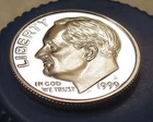 1999 S  Gem Proof Deep Cameo"EYE CANDY" Dime 90% Silver Blazing Luster   #227 ~3