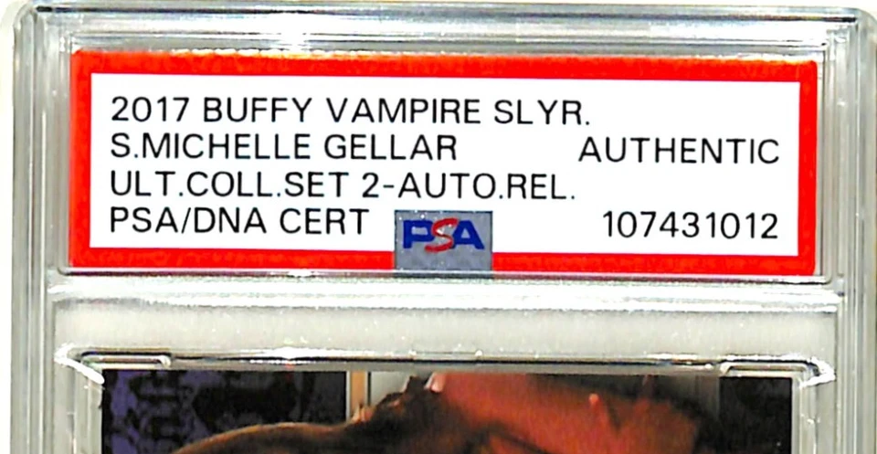 2017 Buffy the Vampire Slayer SARAH MICHELLE GELLAR Signed Card PSA/DNA Slabbed - Image 2 of 3