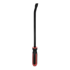 Angled Tip Pry Bar 18 Inch Curved Screwdriver Pry Bar with Strike Cap Handle