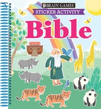Brain Games - Sticker Activity: Bible For Kids Ages 3-6 