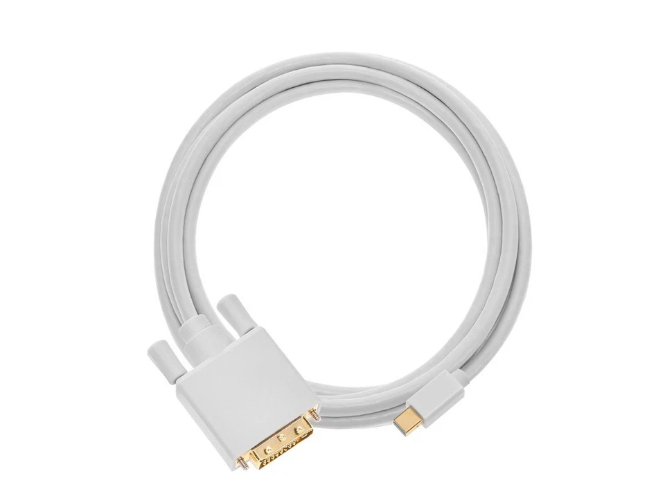 Monoprice 6ft 32AWG Mini DisplayPort to DVI Cable, White - Image 4 of 4