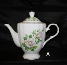 Old fashioned traditional coffee pot in bone china 