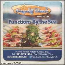 Kingscliff Beach Bowls Club Functions By the Sea Coaster (B) (B512)