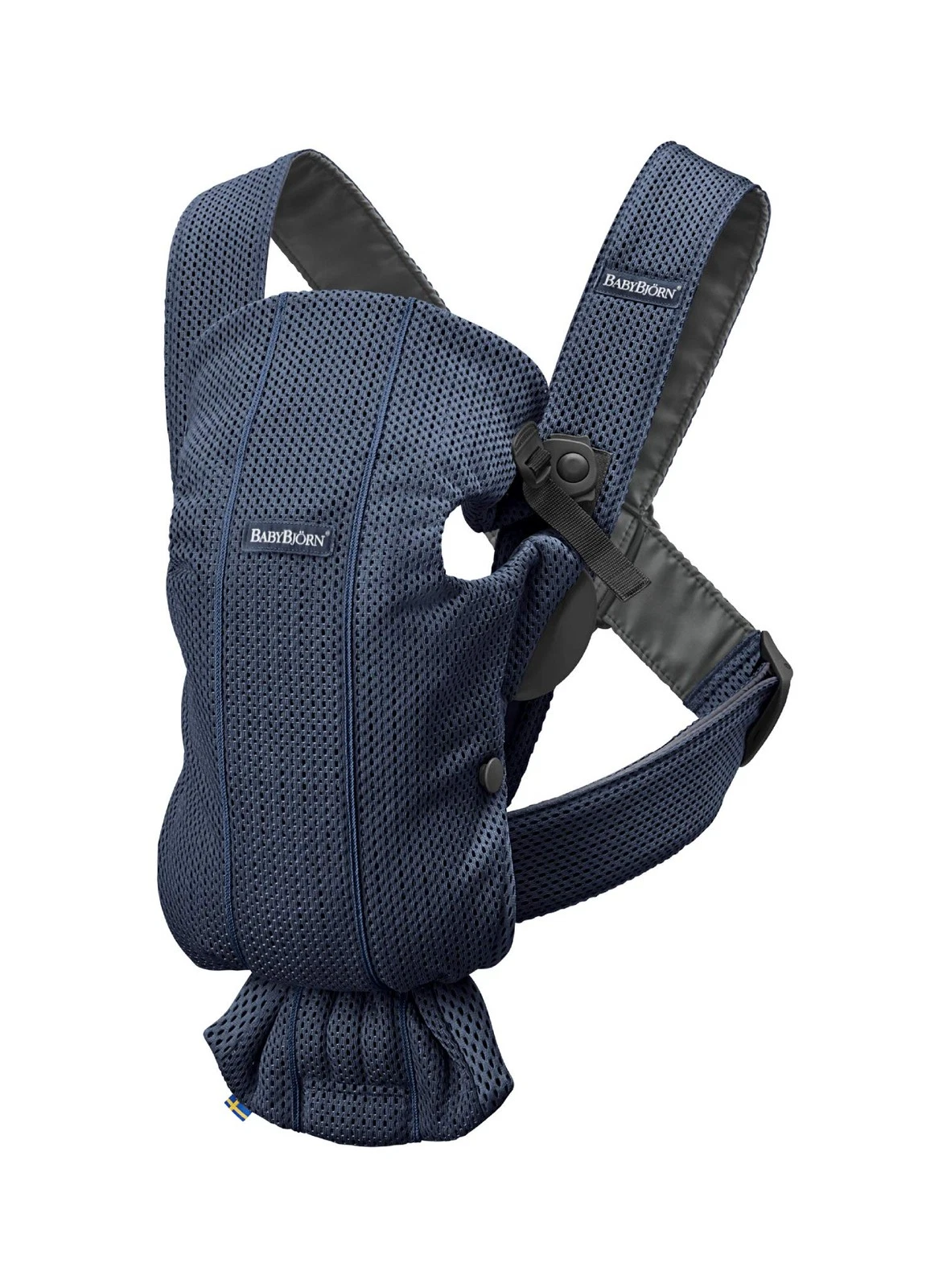 Baby Carrier Mini Navy Blue Soft Fabric Hip Healthy For Newborns 1 Count