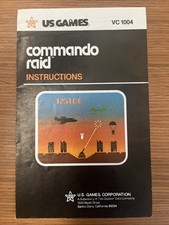 Commando Raid Atari 2600 C Authentic Vintage Retro Video Game 1982 Manual Only