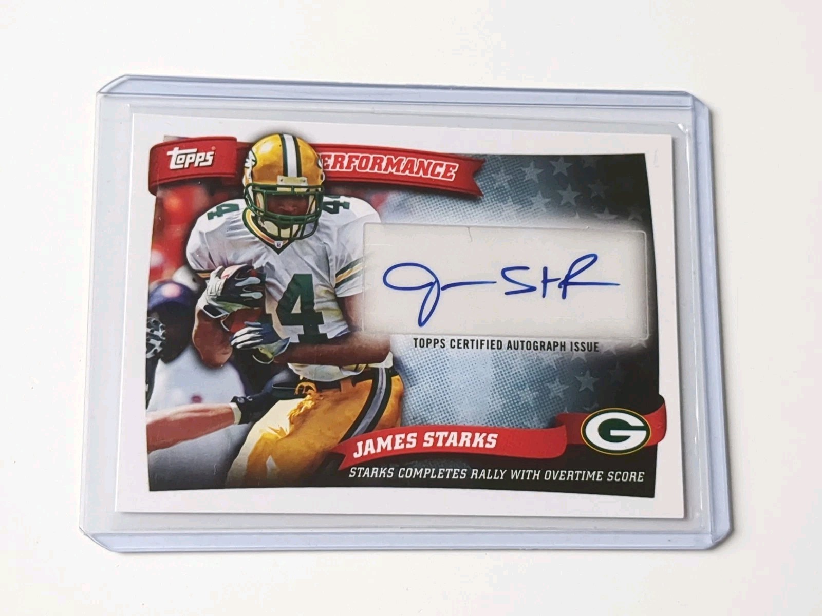 James Starks Topps Peak Performance Autographs #PPAJS Base