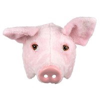 Halbmaske Schwein PlüSch Tiermaske Karneval Saumaske Fasching Bauernhof