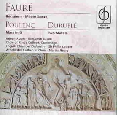 Faur : Requiem, Messe Basse;  Poulenc, Durufl  / Philip Ledger, et al [CD]