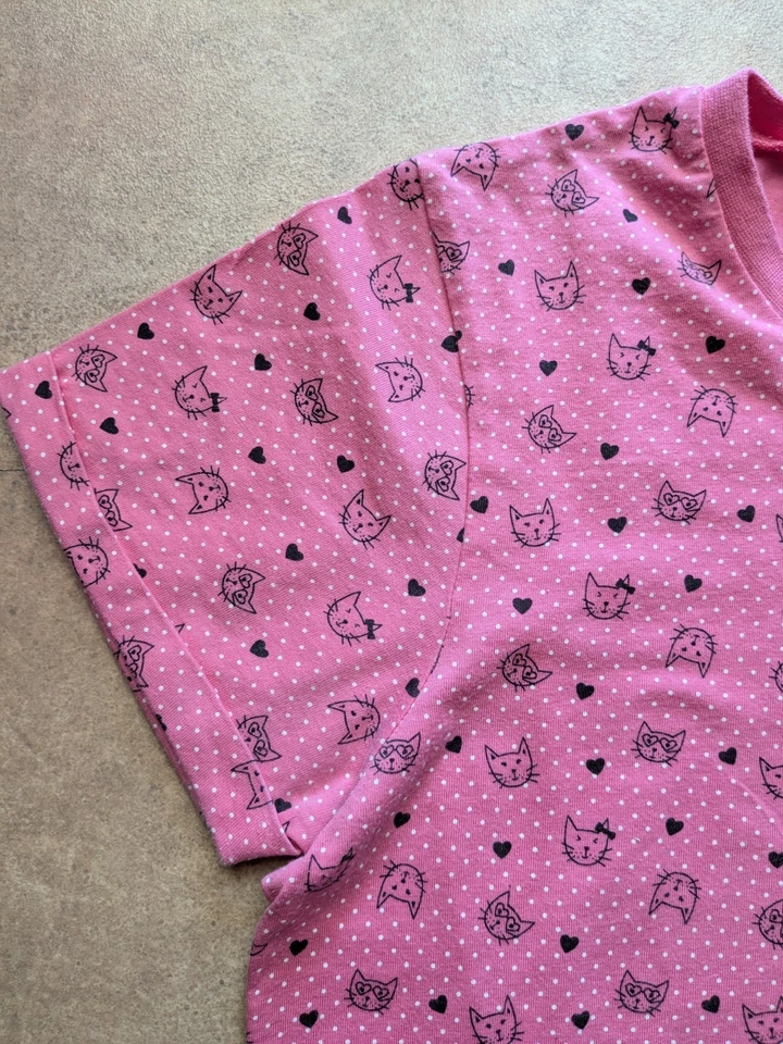 Pink Cat T Shirt Age 13-14 From M&CO - Image 3 of 4