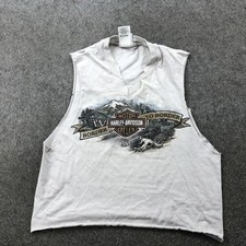 Vintage Harley Davidson Shirt Mens Medium Sleeveless Tank Buckminn's Biker