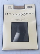 Vintage Donna Karan Just Sheer Control Top Pantyhose Style 266 DK Nude