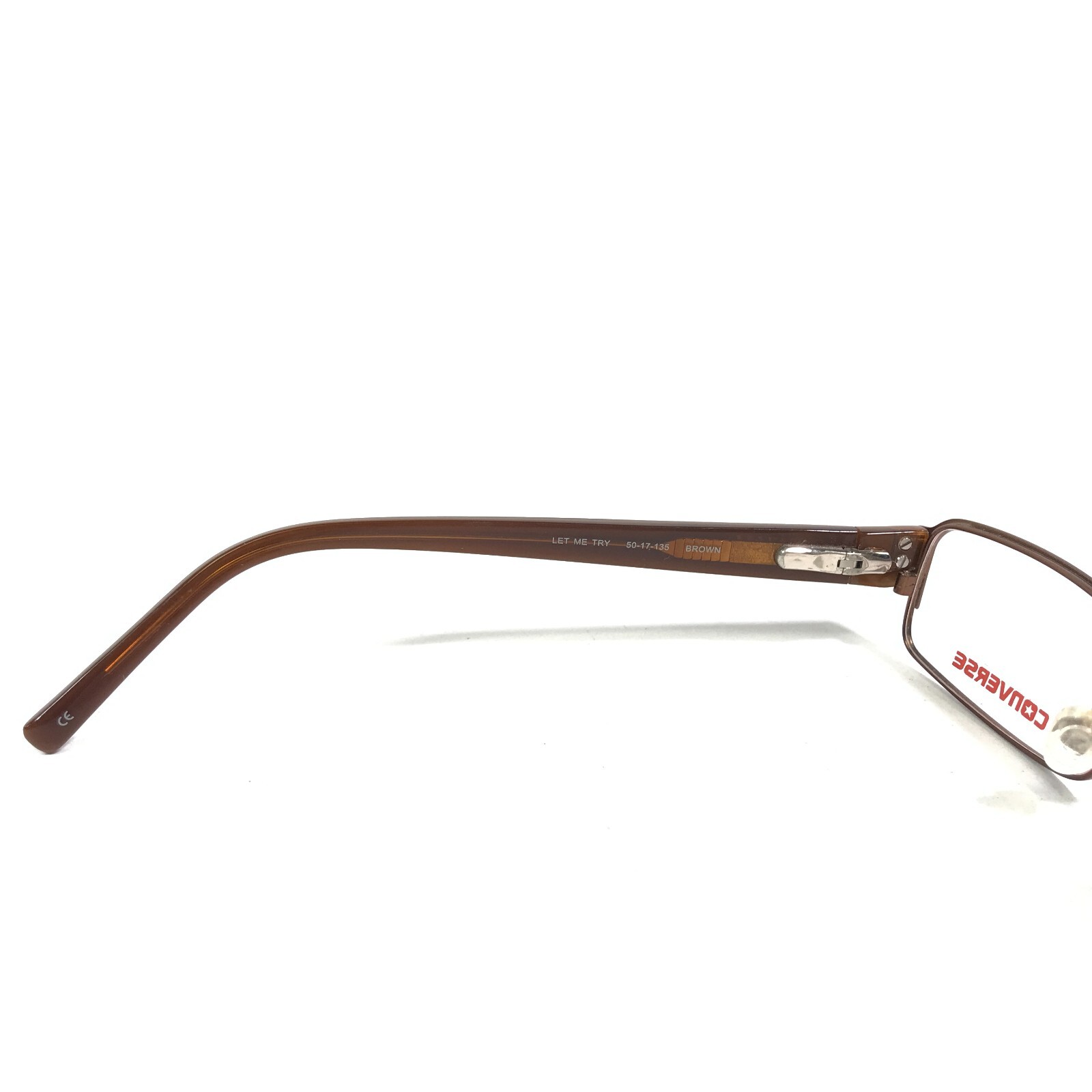 Converse Kids Eyeglasses Frames LET ME TRY BROWN Rectangular Full Rim 50-17-135 thumbnail 8
