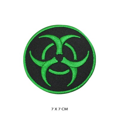Gefahr Biologische Gefahr Aufnäher bestickt Aufnäher Bügelbild/Aufnähen Patch für Kleidung
