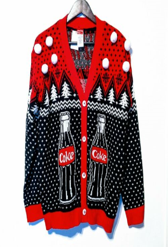 Cardigan Ugly Christmas Holiday Sweater 